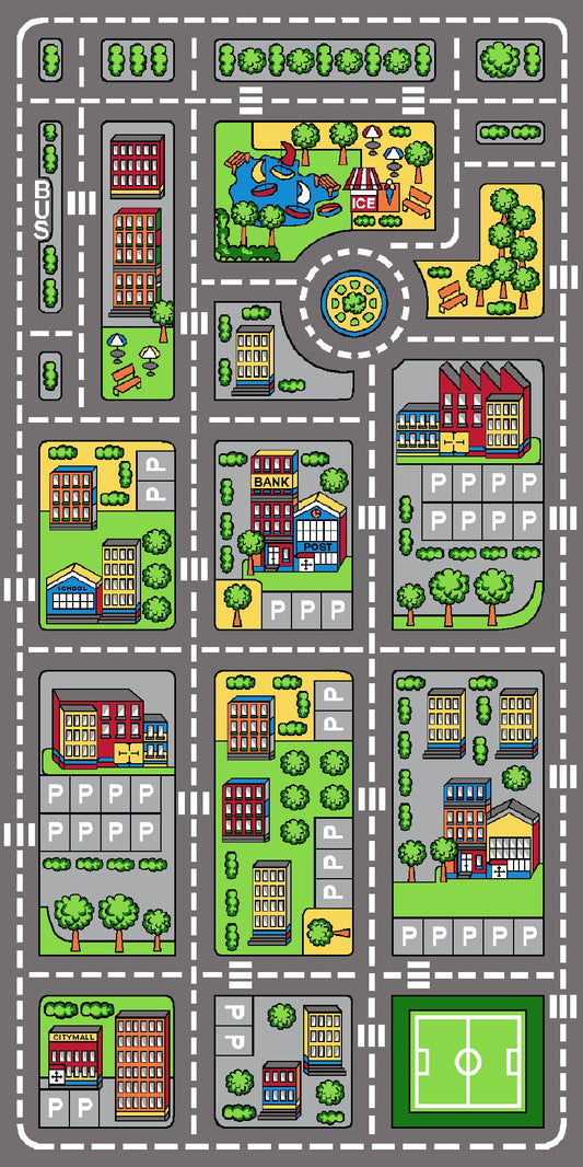 City Kids Car Mat in Size 100cm x 200cm