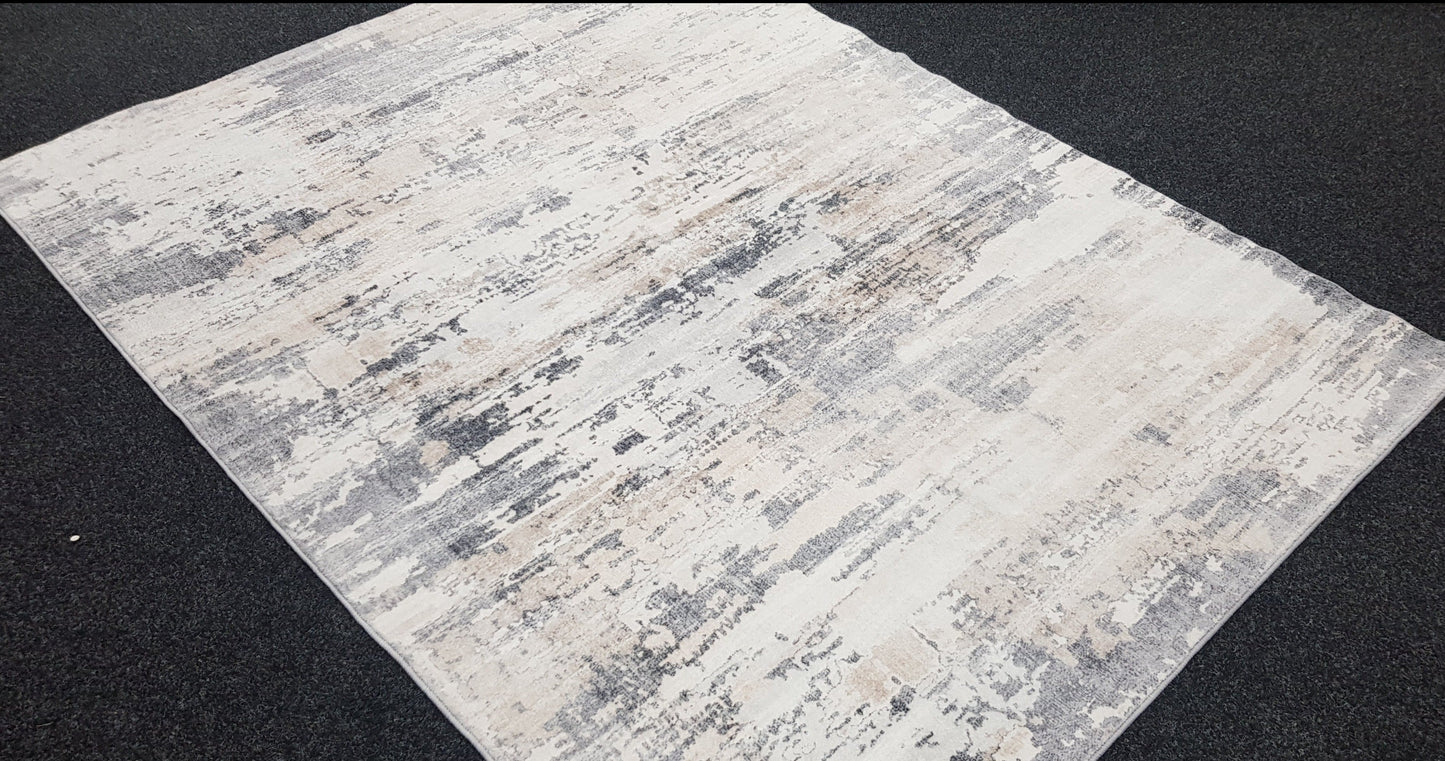 Echo 102 Grey Beige Washable Rug