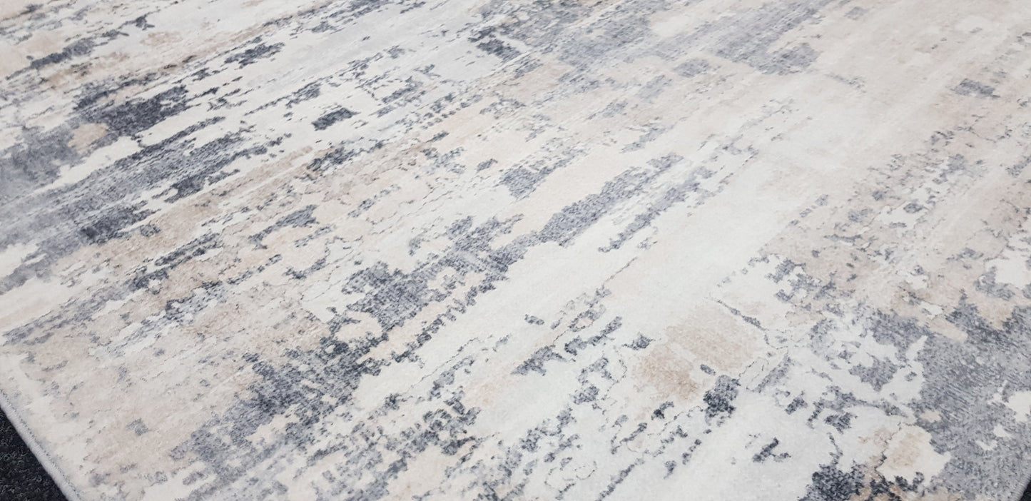 Echo 102 Grey Beige Washable Rug