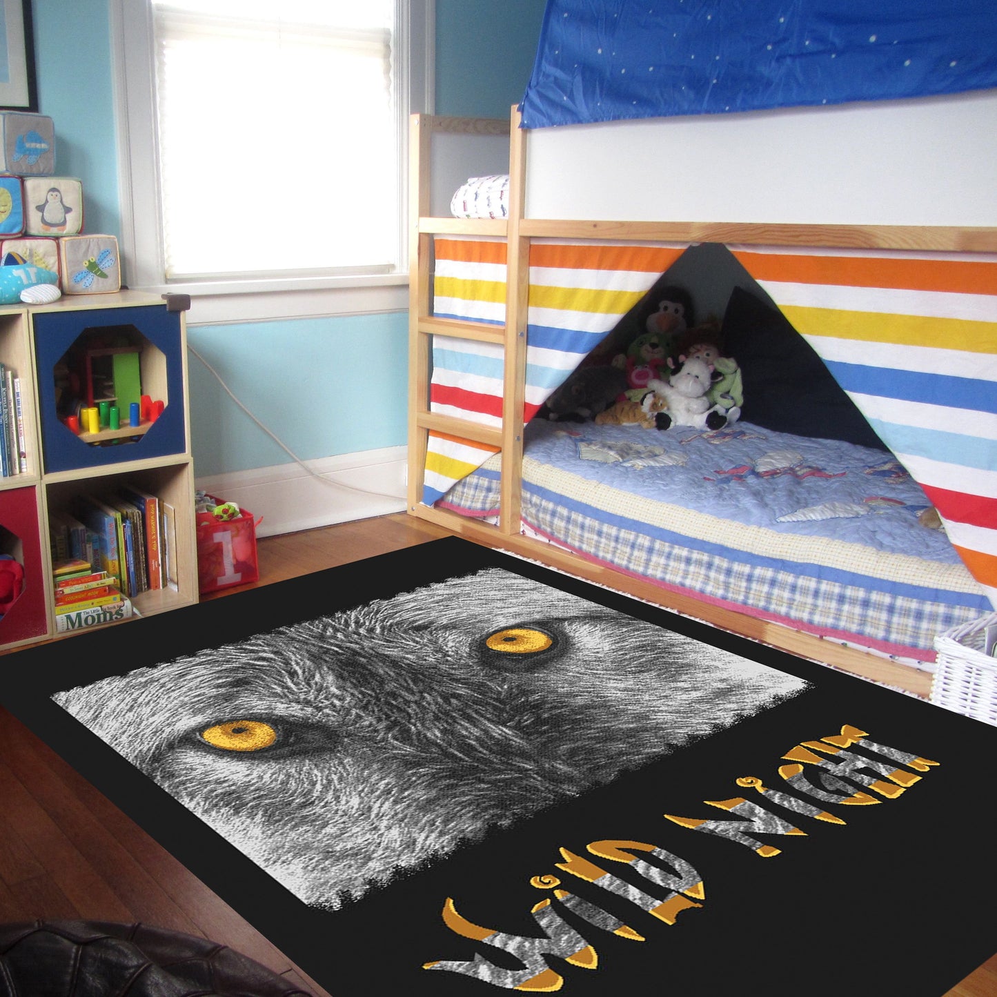 Animal Large Rug Wild Night 140x190cm-Animal Rug-Rugs 4 Less