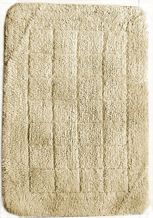 Cotton Bath Mat Ivory-Bath Mat-Rugs 4 Less