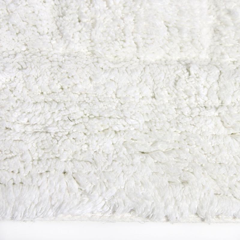 Cotton Bath Mat White-Bath Mat-Rugs 4 Less