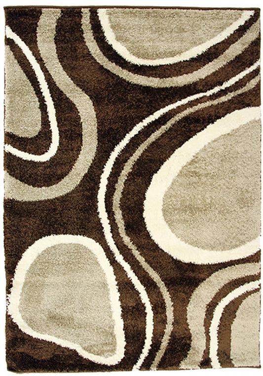 Diva 2164 Brown Modern Rug 160x230cm-Modern Rug-Rugs 4 Less