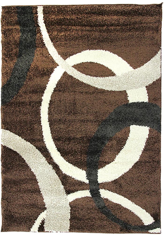 Diva 2233 Brown Modern Rug 160x230cm-Modern Rug-Rugs 4 Less