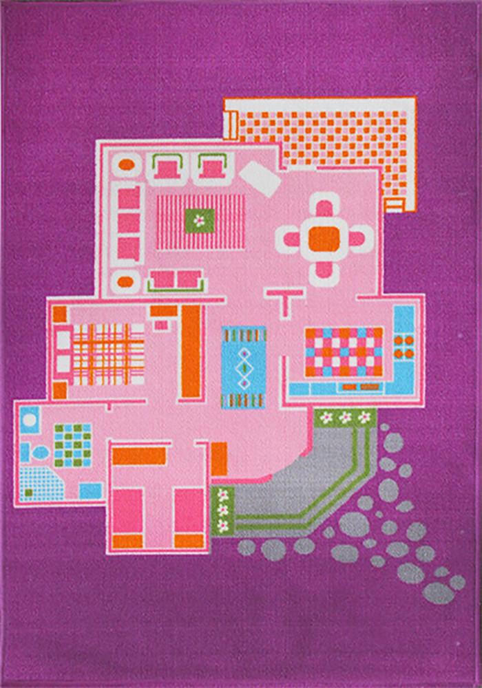 Doll House Play Rug 110x160cm-Play Rug-Rugs 4 Less