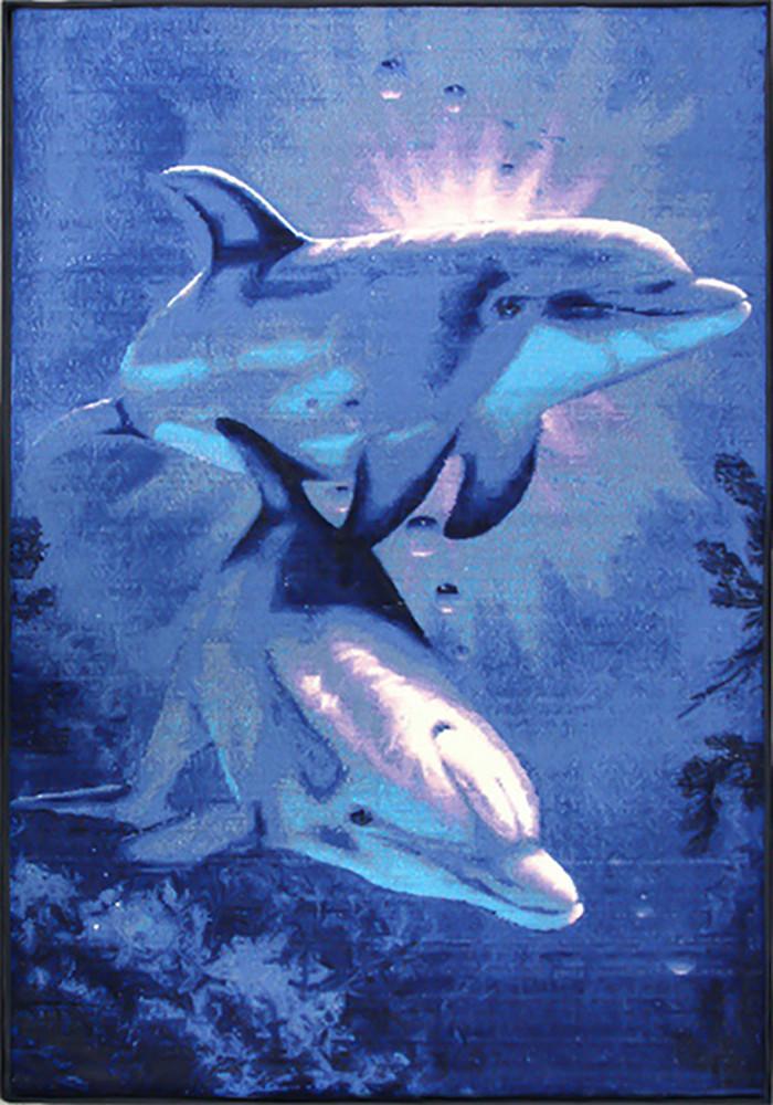 Animal Large Rug Dolphin 140x190cm-Animal Rug-Rugs 4 Less