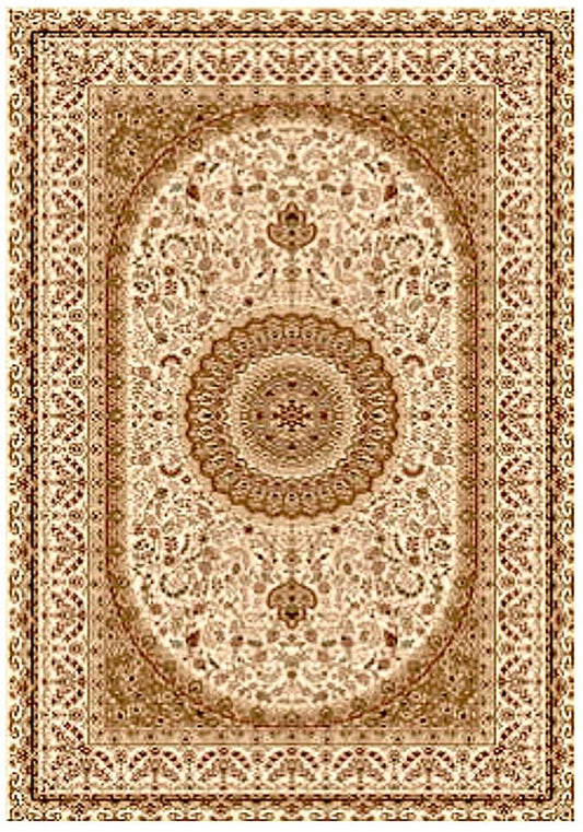 Elegance 1340 Cream Small Traditional Rug 120x170cm-Small Traditional Rug-Rugs 4 Less