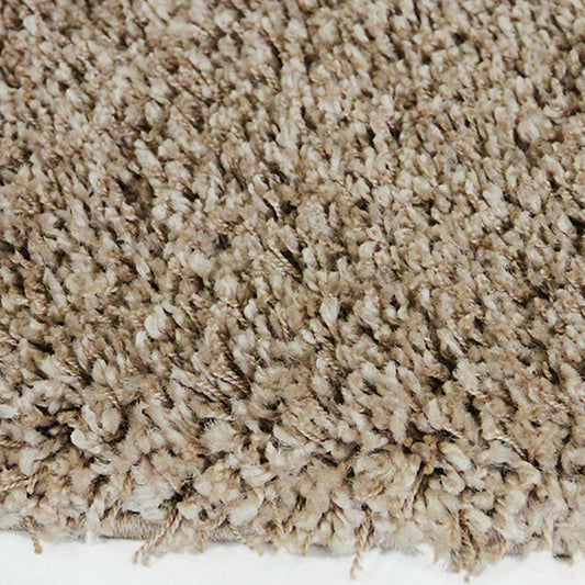 Luxus Taupe Small Shag Rug 120x170cm-Small Shag Rug-Rugs 4 Less