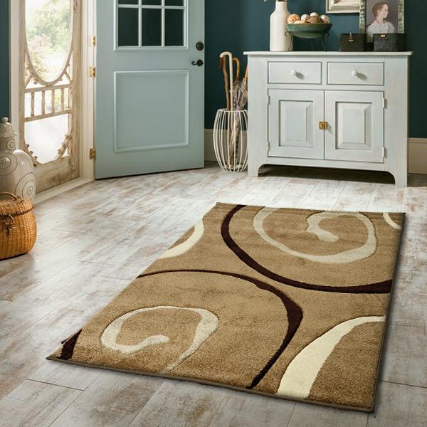 Monte-Carlo 8590A Beige Rug 160x230cm-Modern Rug-Rugs 4 Less