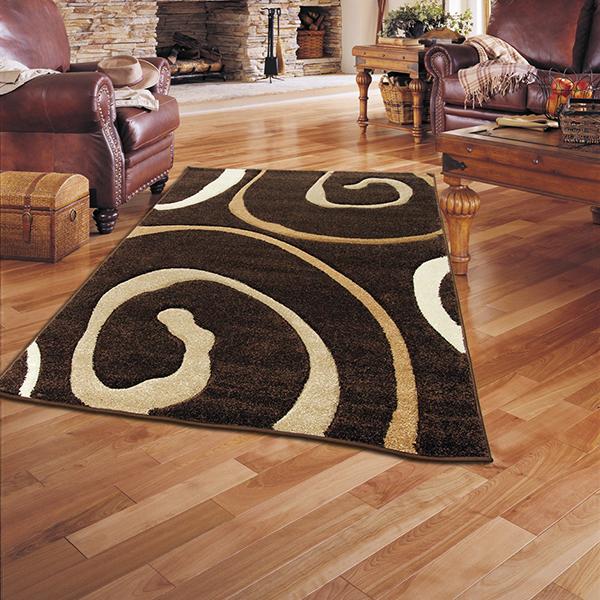 Monte-Carlo 8590A D-Brown-FD Rug 160x230cm-Modern Rug-Rugs 4 Less