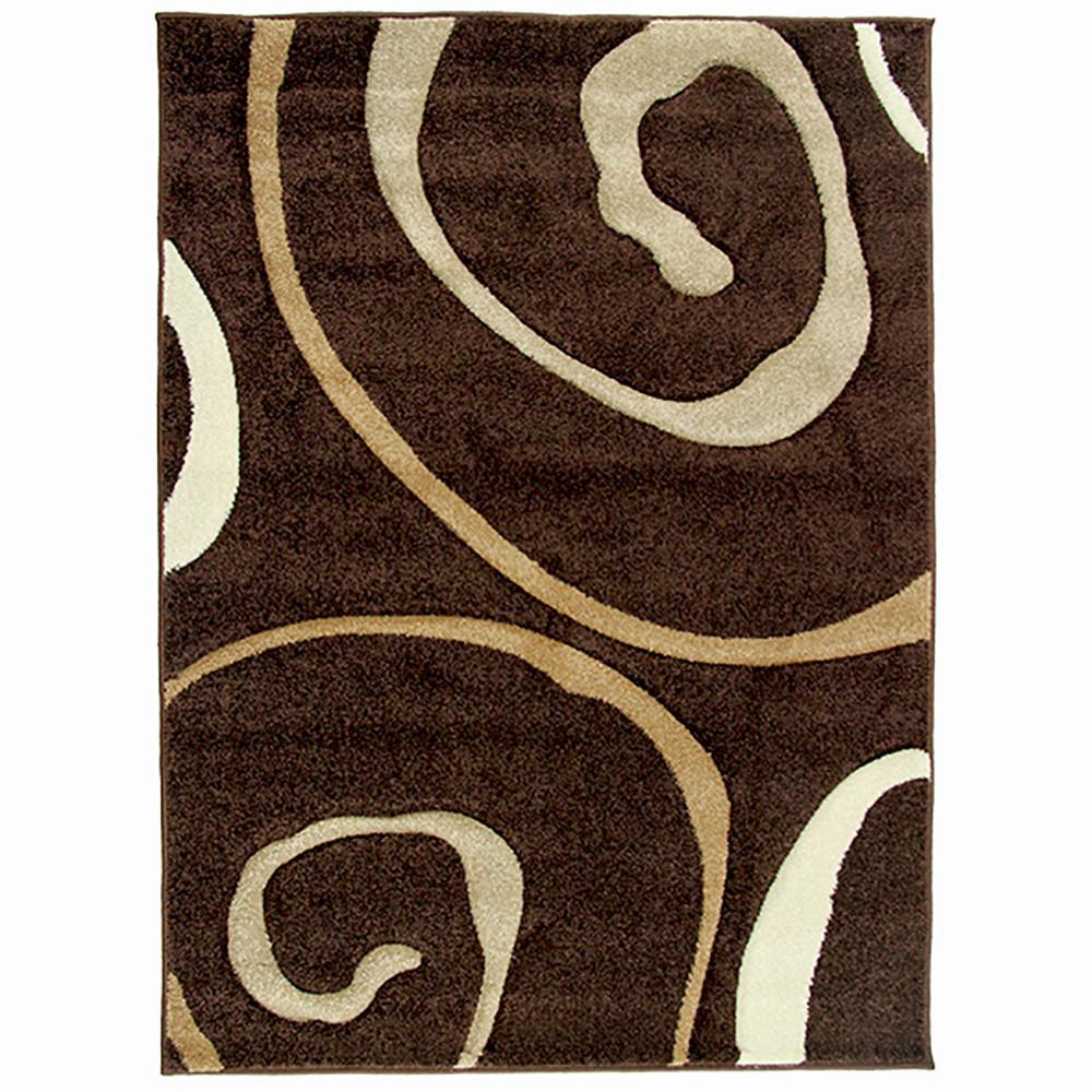Monte-Carlo 8590A D-Brown-FD Rug 160x230cm-Modern Rug-Rugs 4 Less