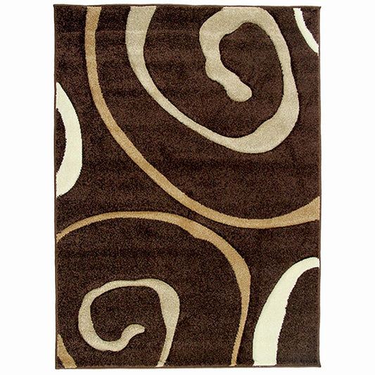 Monte-Carlo 8590A D-Brown-FD Rug 160x230cm-Modern Rug-Rugs 4 Less