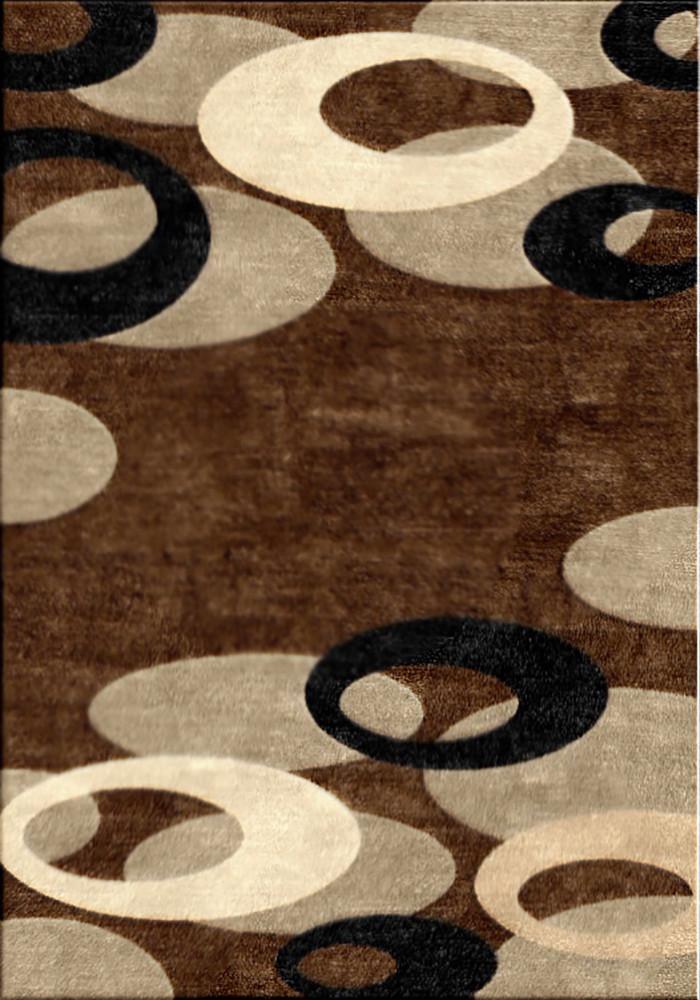 Motion-Plus 8232 Brown Small Modern Rug 120x160cm-Small Modern Rug-Rugs 4 Less