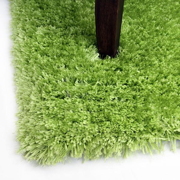 Pluto Light Green Shag Rug 150x220cm-Shag Rug-Rugs 4 Less