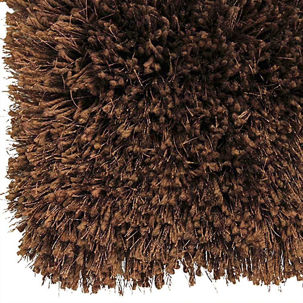Pluto Cocoa Shag Rug 150x220cm-Shag Rug-Rugs 4 Less