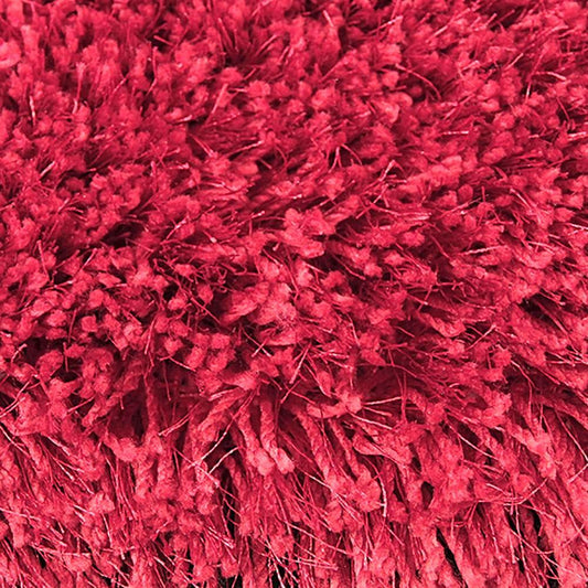 Pluto Red Small Shag Rug 110x160cm-Small Shag Rug-Rugs 4 Less