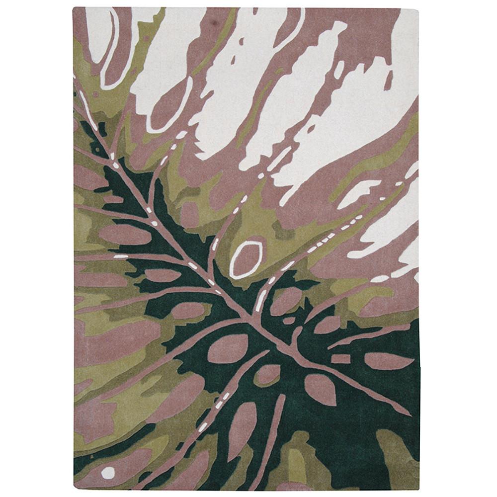 Province Wool Rug Leaves 160x230cm-Wool Rug-Rugs 4 Less