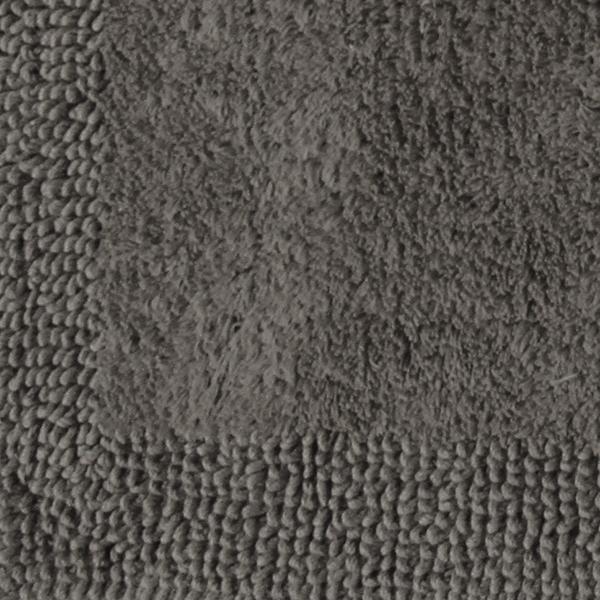 Border Cotton Bath Mat Charcoal-Bath Mat-Rugs 4 Less