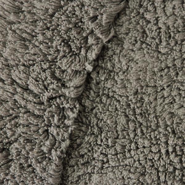 Luxury Border Cotton Bath Mat Charcoal-Bath Mat-Rugs 4 Less