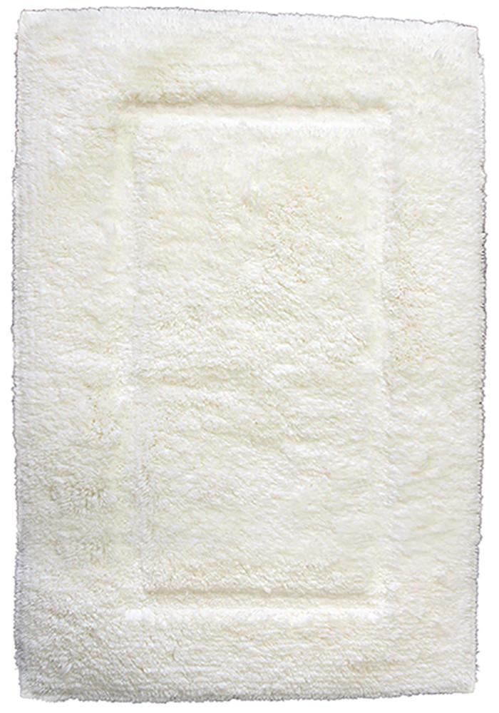 Anti Slip 100% Cream Cotton Bath Mat- Long Bath Mat - 50 x 80 cm 1