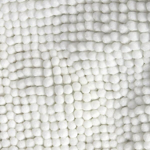 Toggle Bath Mat White-Bath Mat-Rugs 4 Less