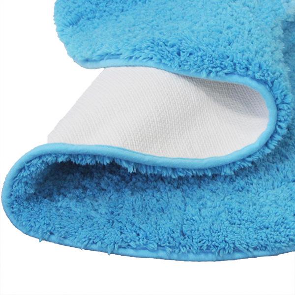 Drylon Round Mat Blue-Round Mat-Rugs 4 Less