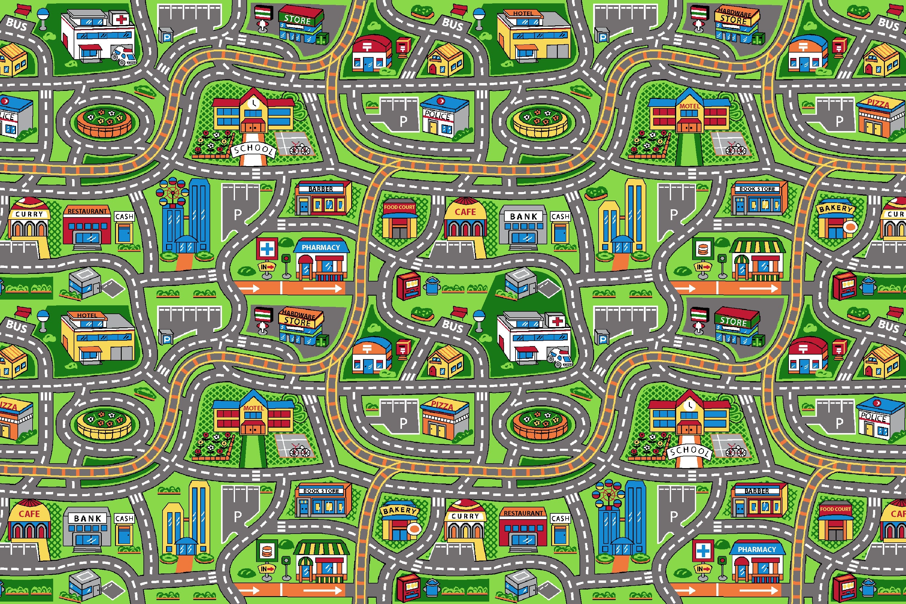 Suburb Kids Car Rug in Size 200cm x 300cm