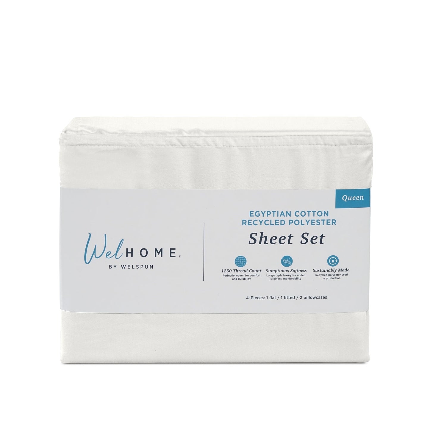 1250 Thread Count Cotton Polyester Bed Sheets1250TC Egyptian Cotton Rich Bed Sheet Set