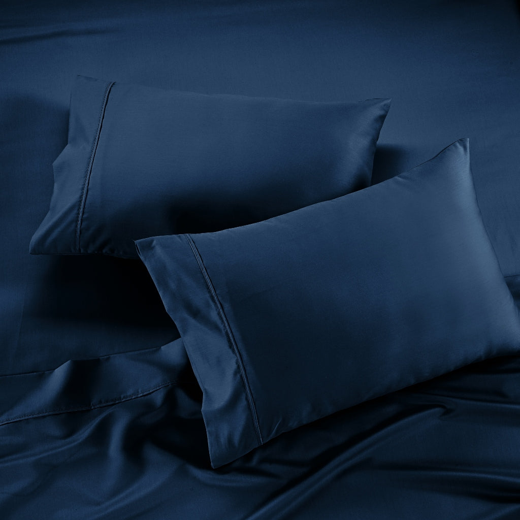 1250TC Egyptian Cotton Rich Bed Sheet Set in Marine Deep