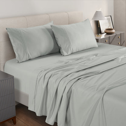 1250 Thread Count Cotton Polyester Bed Sheets1250TC Egyptian Cotton Rich Bed Sheet Set