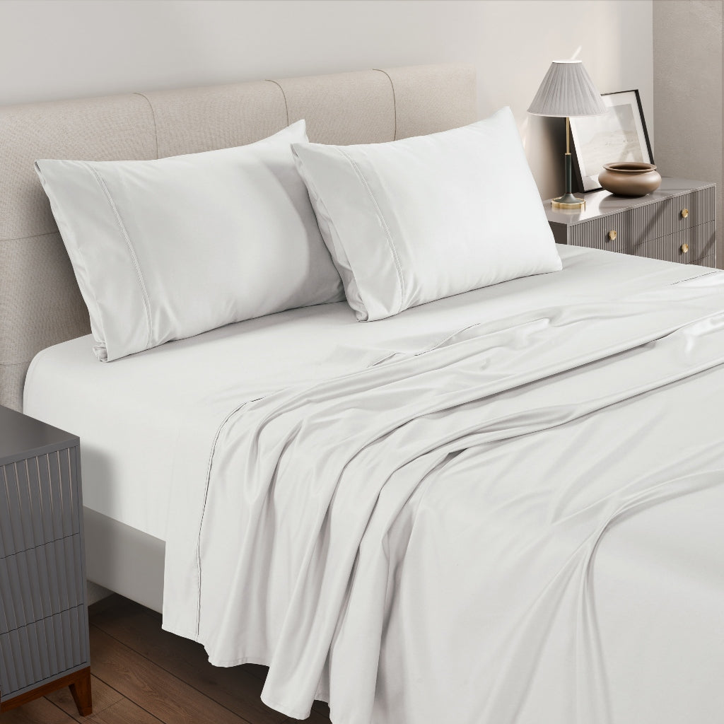 1250 Thread Count Cotton Polyester Bed Sheets1250TC Egyptian Cotton Rich Bed Sheet Set