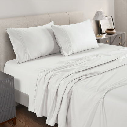 1250 Thread Count Cotton Polyester Bed Sheets1250TC Egyptian Cotton Rich Bed Sheet Set