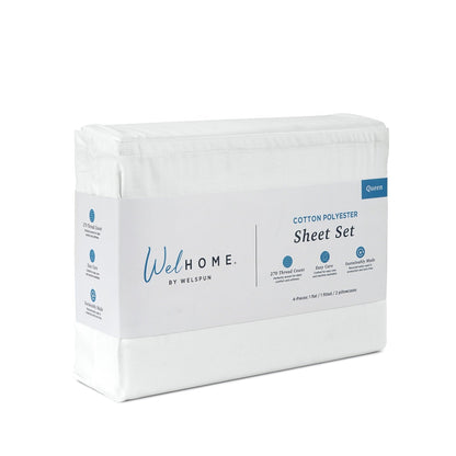 270 Thread Count Cotton Polyester Bed Sheets270TC Cotton Rich Bed Sheet Set