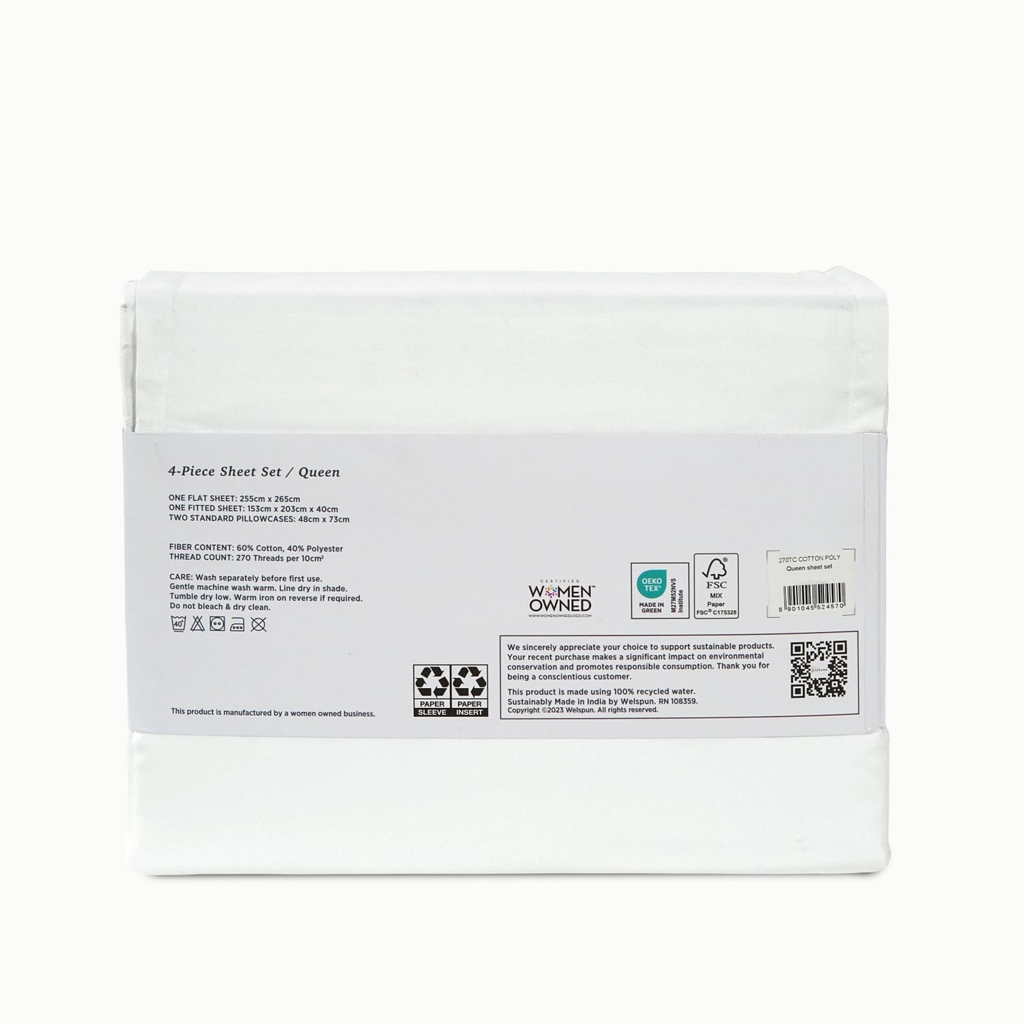 270 Thread Count Cotton Polyester Bed Sheets270TC Cotton Rich Bed Sheet Set