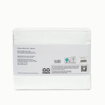 270 Thread Count Cotton Polyester Bed Sheets270TC Cotton Rich Bed Sheet Set