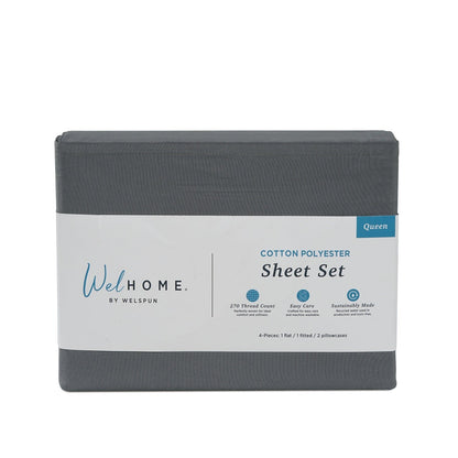 270 Thread Count Cotton Polyester Bed Sheets270TC Cotton Rich Bed Sheet Set