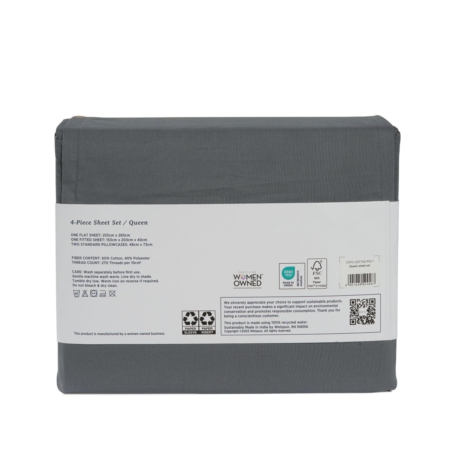 270 Thread Count Cotton Polyester Bed Sheets270TC Cotton Rich Bed Sheet Set