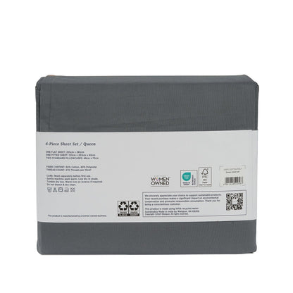 270 Thread Count Cotton Polyester Bed Sheets270TC Cotton Rich Bed Sheet Set