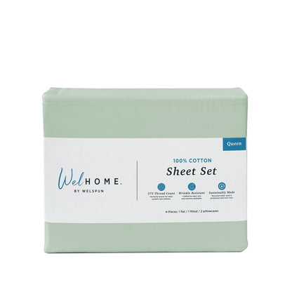 375 Thread Count 100% Cotton Bed Sheets375TC Cotton Bed Sheet Set