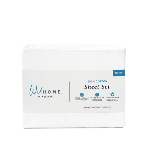 375 Thread Count 100% Cotton Bed Sheets375TC Cotton Bed Sheet Set
