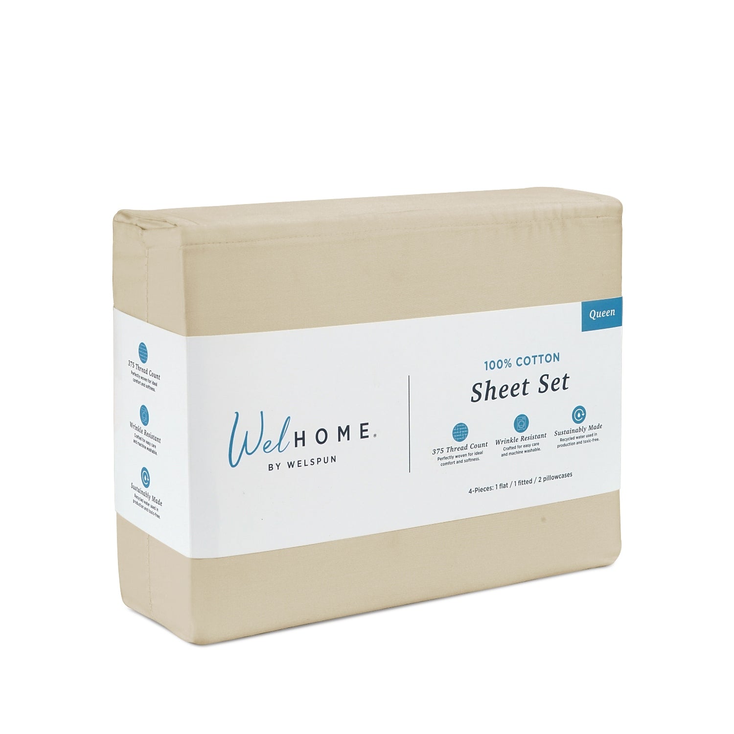 375 Thread Count 100% Cotton Bed Sheets375TC Cotton Bed Sheet Set