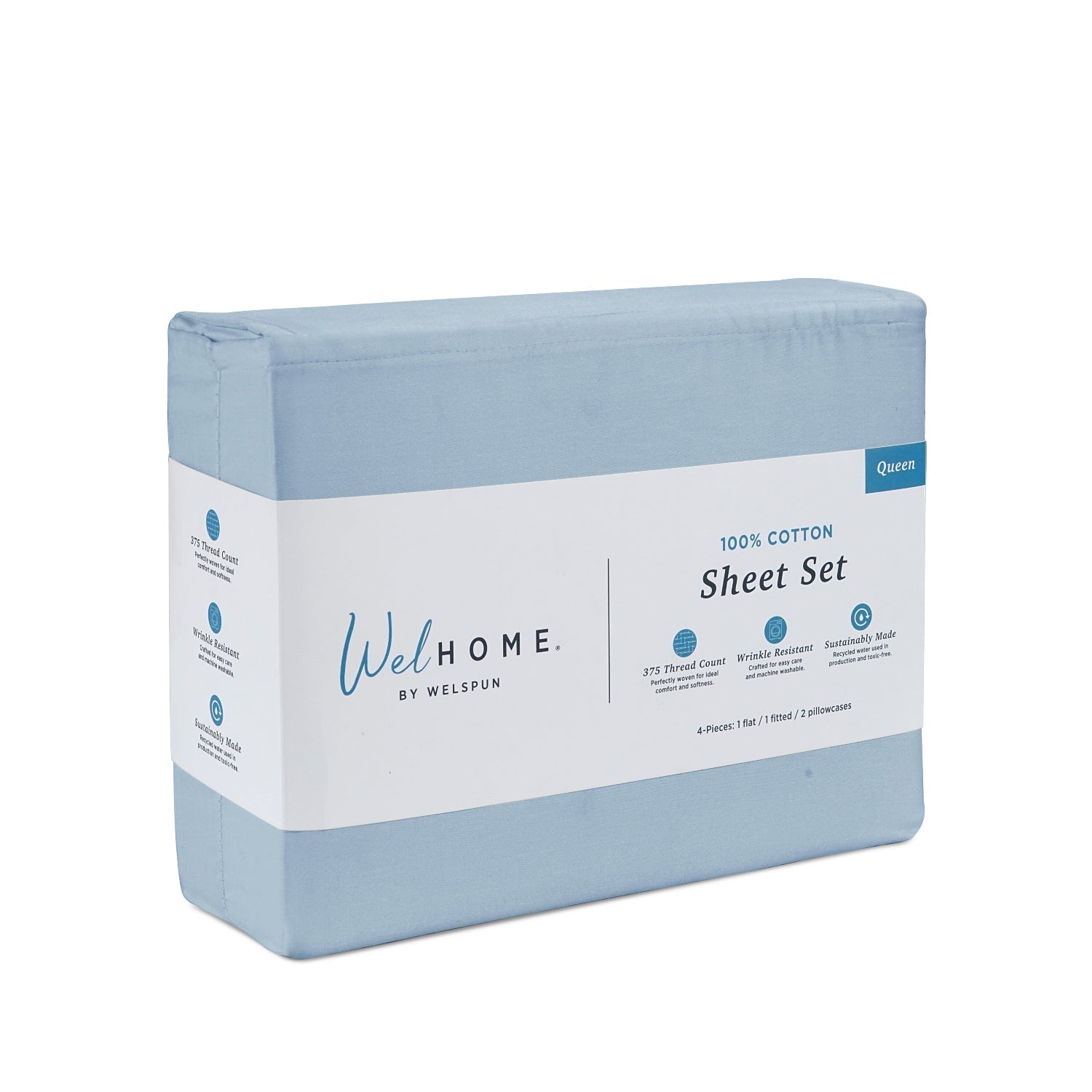 375 Thread Count 100% Cotton Bed Sheets375TC Cotton Bed Sheet Set