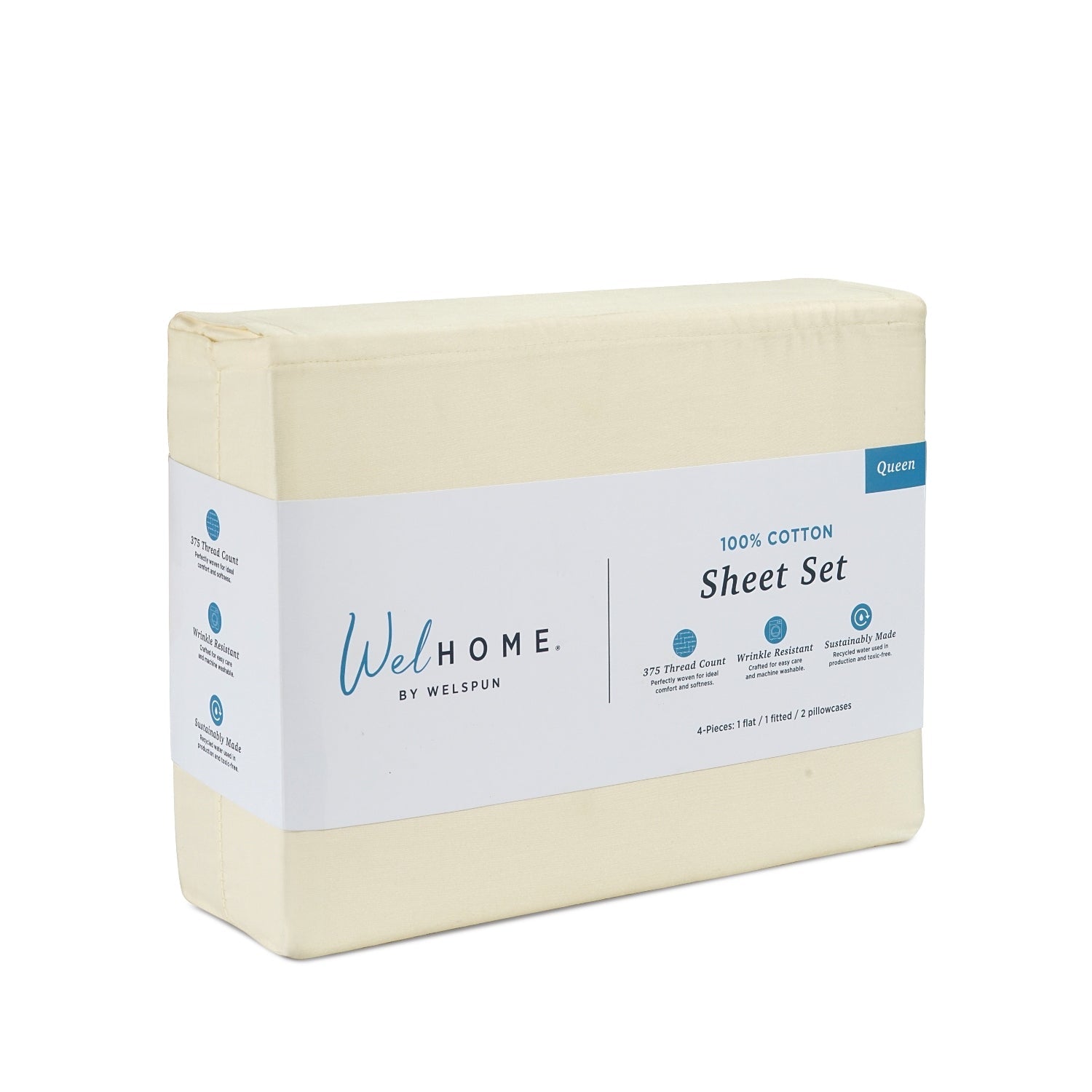 375 Thread Count 100% Cotton Bed Sheets375TC Cotton Bed Sheet Set