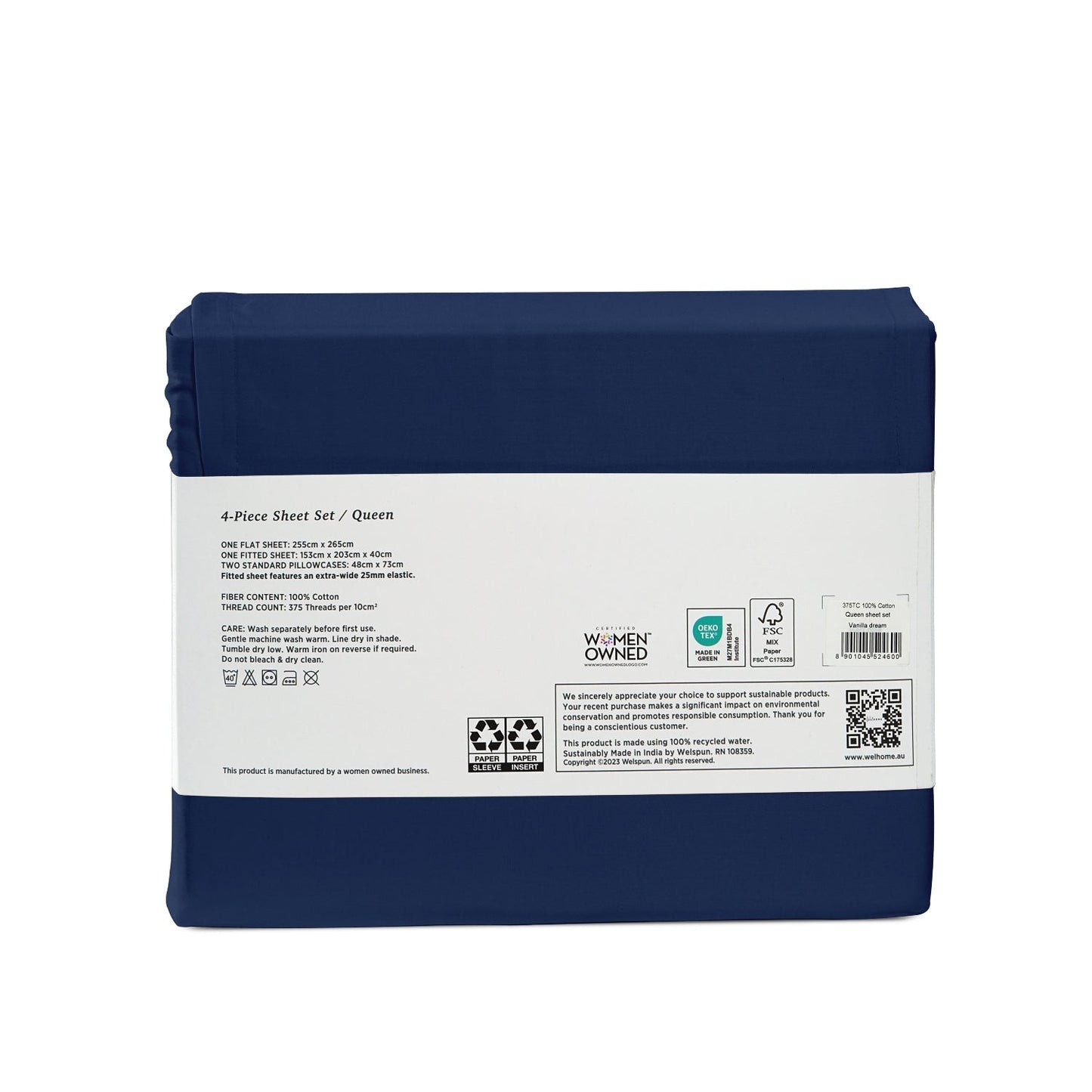 375 Thread Count 100% Cotton Bed Sheets375TC Cotton Bed Sheet Set