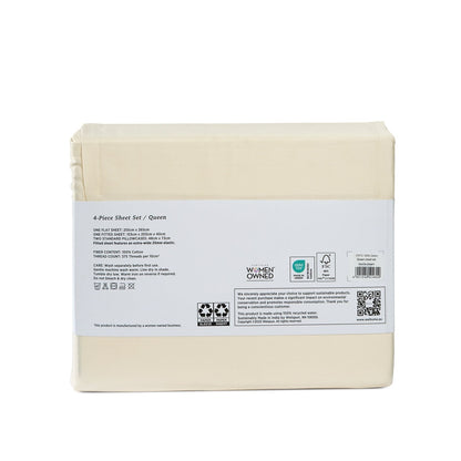 375 Thread Count 100% Cotton Bed Sheets375TC Cotton Bed Sheet Set