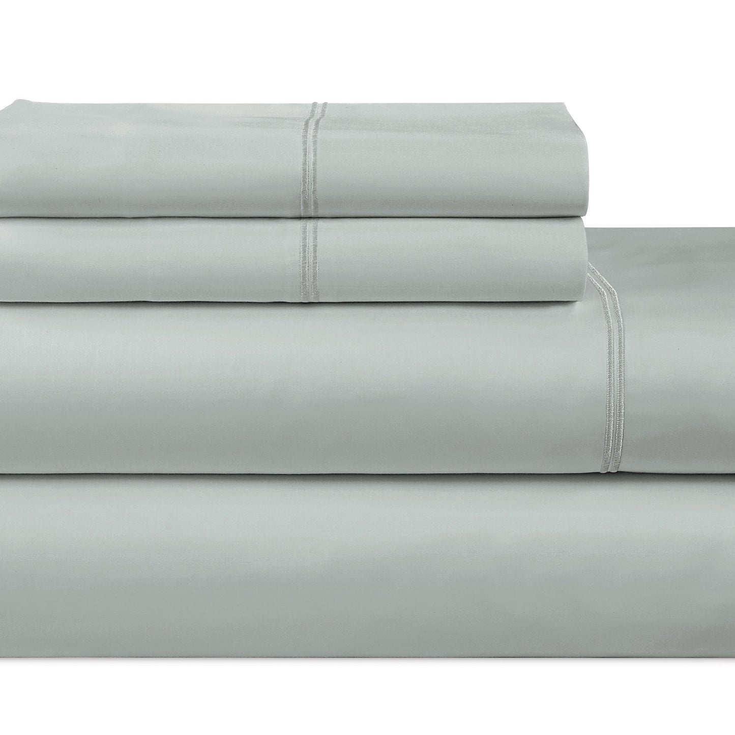 750TC Cotton Bed Sheet Set in Quiet Grey