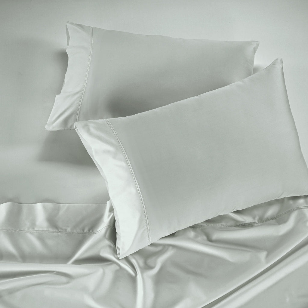 750TC Cotton Bed Sheet Set in Quiet Grey