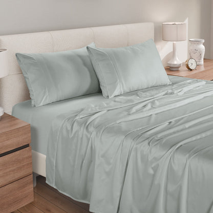 750TC Cotton Bed Sheet Set in Quiet Grey