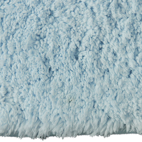 Drylon Bath Mat Blue Frost in Size 49cm x 80cm-Rugs 4 Less