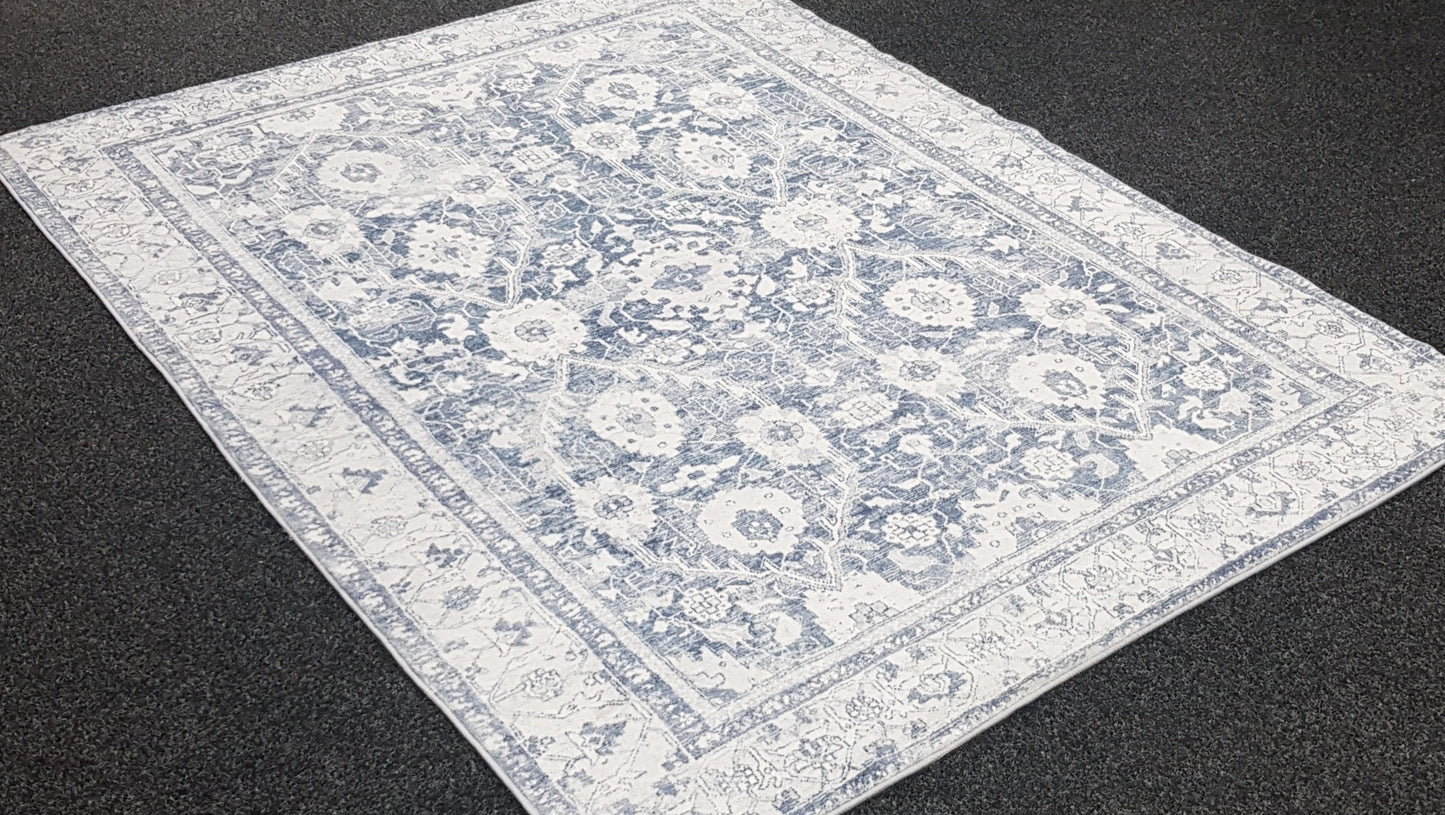 Echo 801 Blue Washable Rug